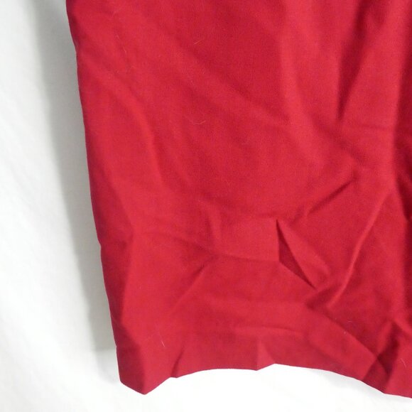 LOUBEN Exclusively for Melanie Lyne | Lined 100% Pure Virgin Wool Red Skirt - Picture 7 of 15